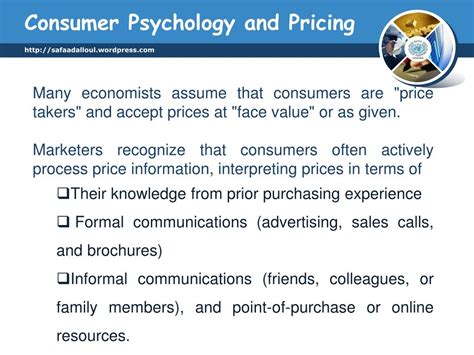 What is consumer Psychology and pricing