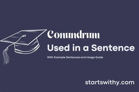 What is conundrum sentence