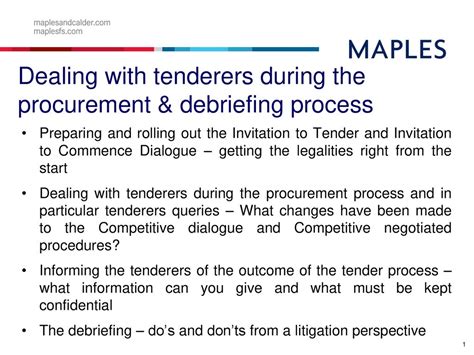 What is debriefing in procurement