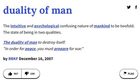 What is duality of man