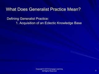 What is eclectic knowledge base