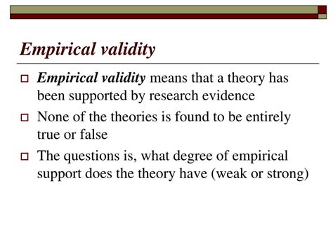 What is empirical validity in criminology