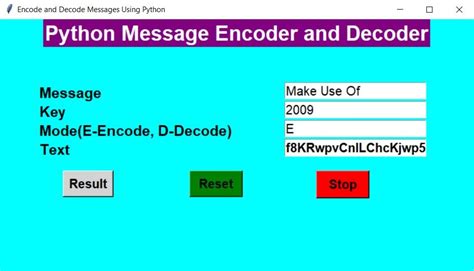 What is encoded message