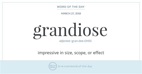 What is grandiose writing
