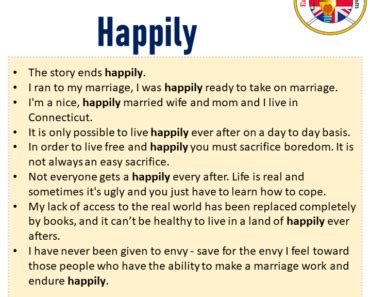 What is happily in grammar