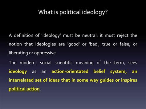 What is ideology in simple words