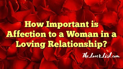 What is important in a relationship to a woman
