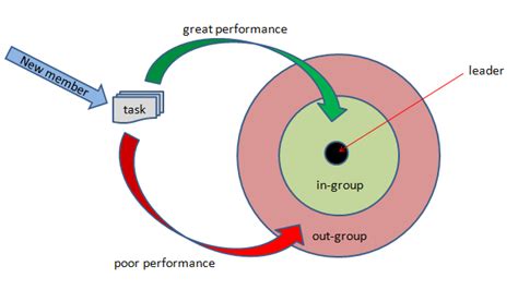 What is in group and out group in leadership