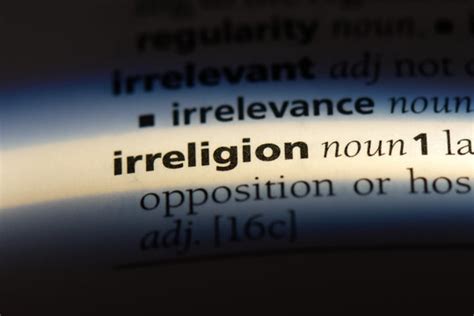 What is irreligion meaning