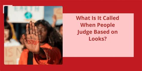 What is it called when people judge