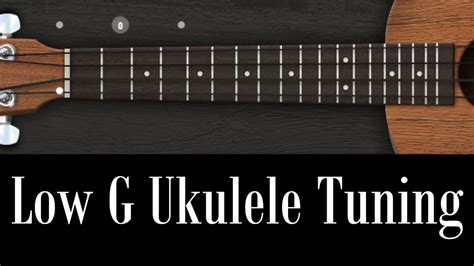 What is low G tuning on a ukulele
