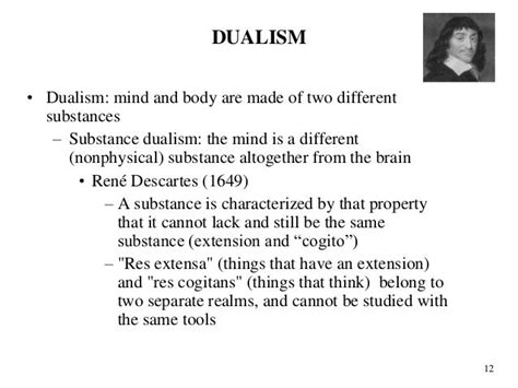 What is meant by dualism