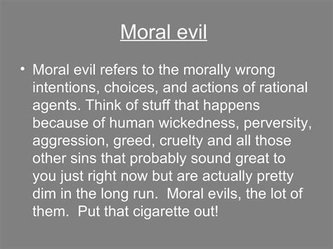 What is moral perversity