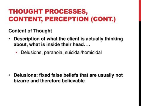 What is normal thought content