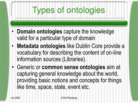 What is ontology and its types