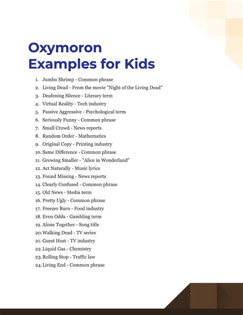 What is oxymoron and give 2 examples