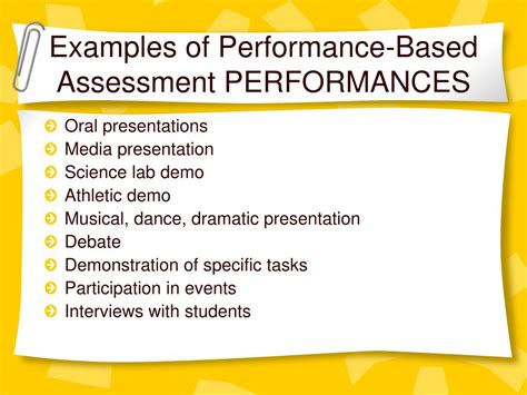 What is performance based assessment