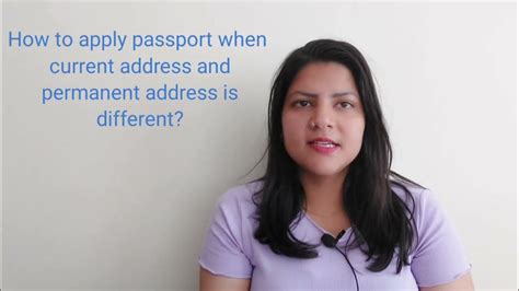 What is permanent address for passport