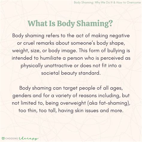 What is physical shaming