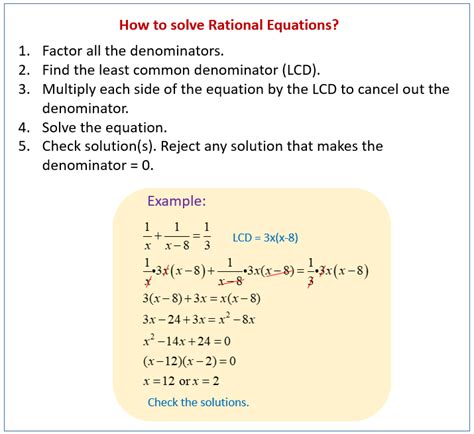 What is rational equation example