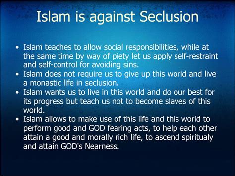 What is seclusion in Islam
