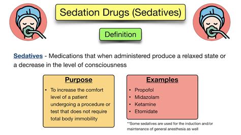 What is sedative and examples