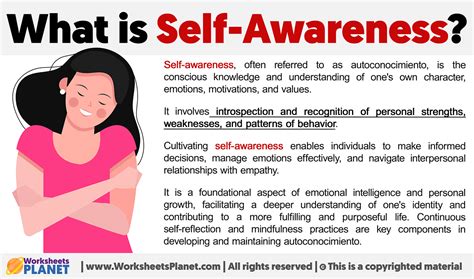 What is self knowledge and self awareness