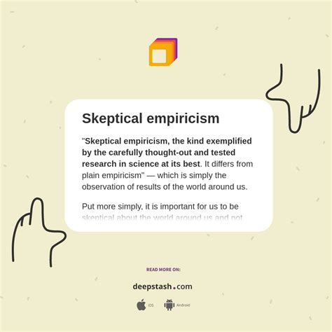 What is skeptical empiricism
