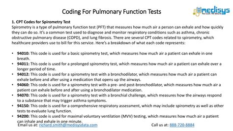What is the CPT code for complete pulmonary function test