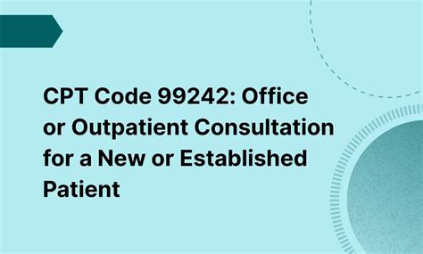 What is the CPT code for outpatient consultation