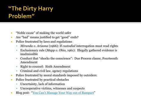 What is the Dirty Harry problem quizlet