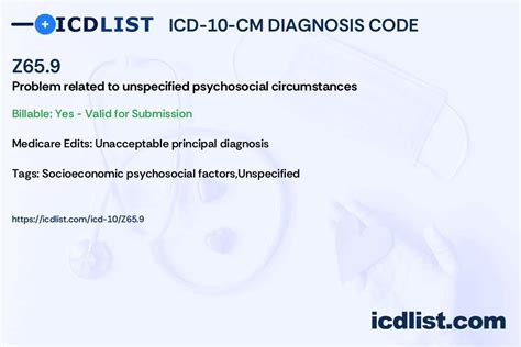 What is the ICD 10 code for psychosocial stressors