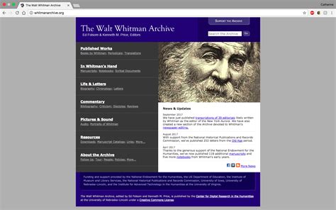 What is the Walt Whitman Archive