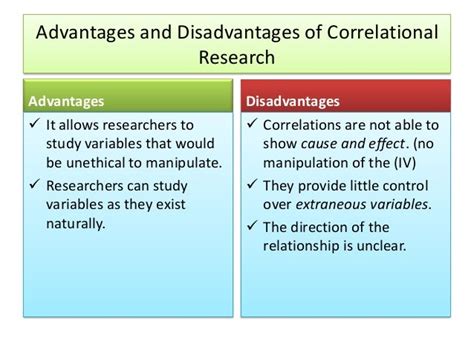 What is the advantage and disadvantage of correlational research