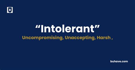 What is the antonym of intolerant