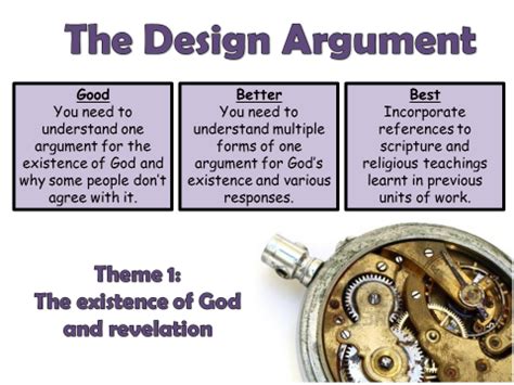 What is the argument from design to prove Gods existence