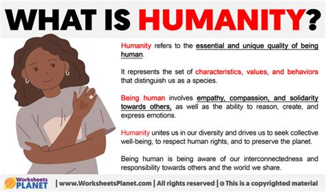 What is the best definition of humanity