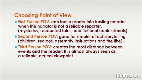 What is the best definition of point of view