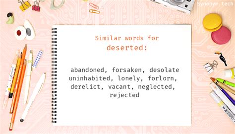 What is the best synonym for deserted
