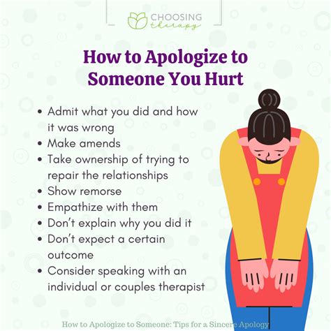 What is the best way to apologize to a man