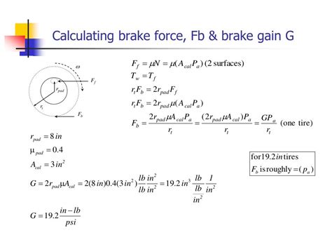 What is the braking force of a car