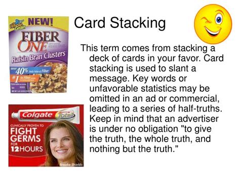 What is the card stacking