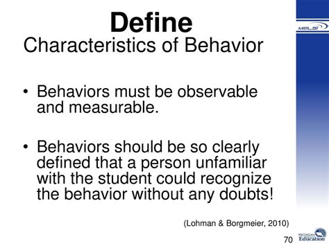 What is the characteristics of behavior