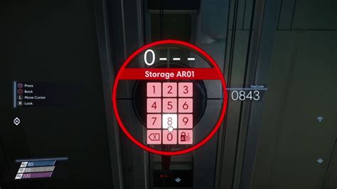 What is the code for storage ar01 in Prey