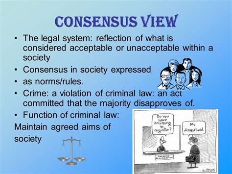 What is the consensus view of crime