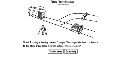 What is the correct answer to the trolley problem