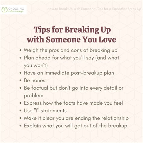 What is the correct way to break up