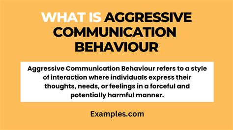 What is the definition of aggressive Behaviour