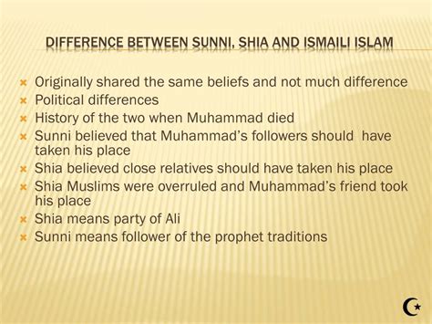 What is the difference between Ismaili and Muslim