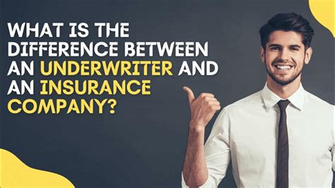 What is the difference between an insurer and an underwriter